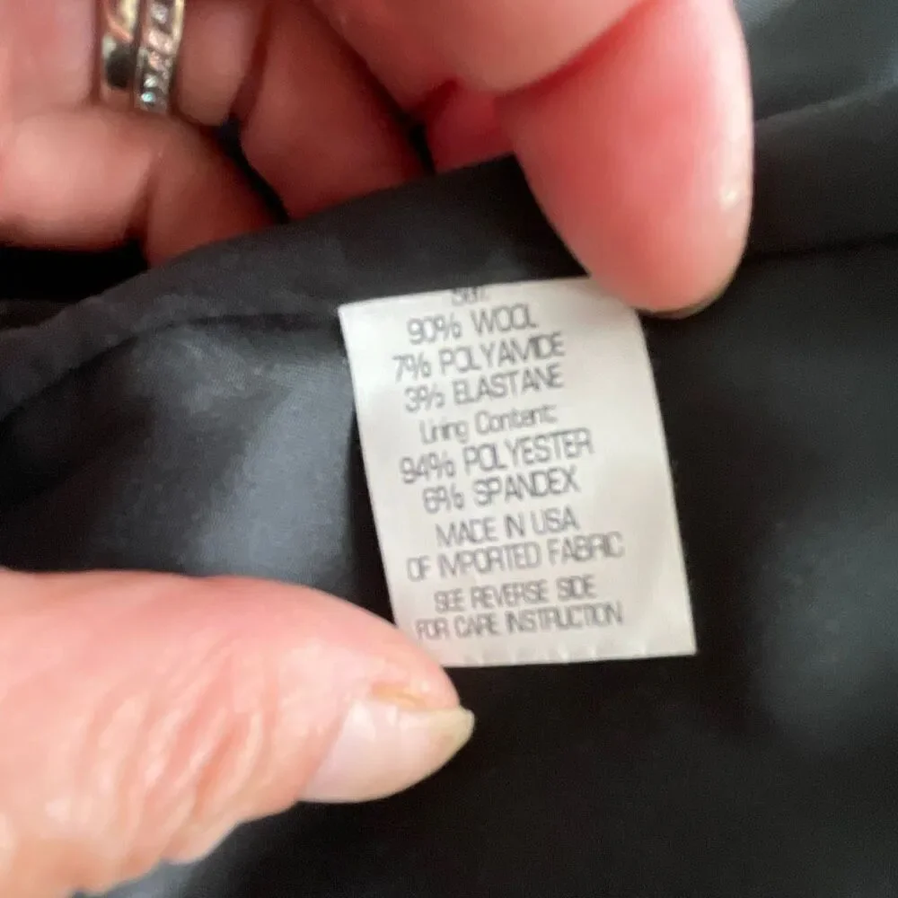 EUC! Theory Gray Wool Tank Full Front Zip Sheath Dress - Size 0 - Picture 11 of 11